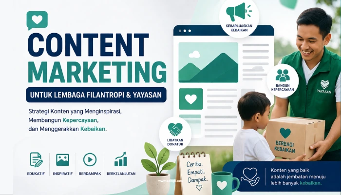 content marketing untuk lembaga filantropi & yayasan